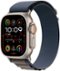Apple Watch Ultra 2 (GPS + Cellular) 49mm Titanium Case with Blue Alpine Loop with Blood Oxygen - Small - Titanium - (2023)-Front_Standard