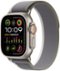 Apple Watch Ultra 2 (GPS + Cellular) 49mm Titanium Case with Green/Gray Trail Loop with Blood Oxygen - S/M - Titanium - (2023)-Front_Standard 