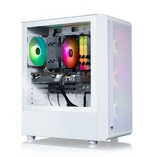 Thermaltake - Quartz i350 R4 Gaming Desktop - 12th Gen Intel Core i5-12400F - 16GB Memory - NVIDIA GeForce RTX 3050 - 1TB NVMe M.2 - White