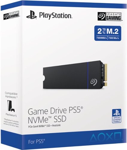 Seagate Game Drive NVMe 2TB Internal SSD PCIe Gen 4 x4 with Heatsink for PS5 BUY ONLINE
