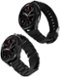 WITHit - Sport Iconic Silicone Band and Stainless Steel Link Bracelet for 20mm Samsung Galaxy 6 (2-Pack) - Black-Angle_Standard
