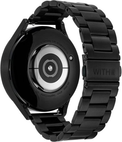 WITHit Sport Iconic Silicone Band and Stainless Steel Link Bracelet for 20mm Samsung Galaxy 6 (2-Pack) - Black GLOBAL SHIPPING