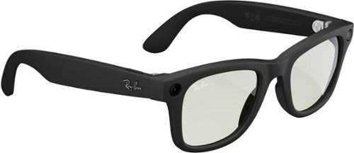 Ray-Ban Meta Wayfarer Smart Glasses with Meta AI, Audio, Photo, Video Compatibility - Clear to Green Transitions Lenses - Matte Black BUY IN DUBAI