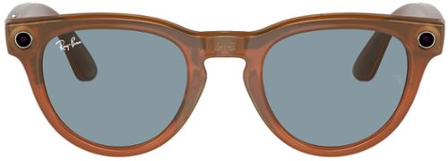 Ray-Ban Meta Headliner Smart Glasses with Meta AI, Audio, Photo, Video Compatibility - Blue Lenses - Shiny Caramel HOW TO BUY