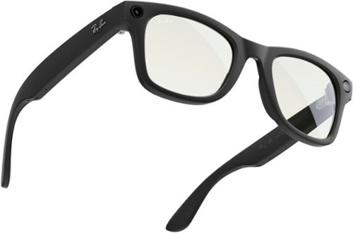 Ray-Ban Meta Wayfarer (Gen 1) Large Smart Glasses with Meta AI, Audio, Photo, Video Compatibility - Clear to Green Transitions Lenses - Matte Black WORLDWIDE DELIVERY