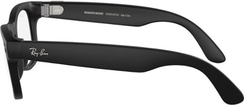 Ray-Ban Meta Wayfarer (Gen 1) Large Smart Glasses with Meta AI, Audio, Photo, Video Compatibility - Clear to Green Transitions Lenses - Matte Black BUY IN SAUDI ARABIA