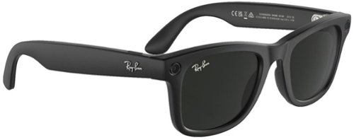 Ray-Ban Meta Wayfarer (Gen 1) Large Smart Glasses with Meta AI, Audio, Photo, Video Compatibility - Clear to Green Transitions Lenses - Matte Black BUY IN SINGAPORE