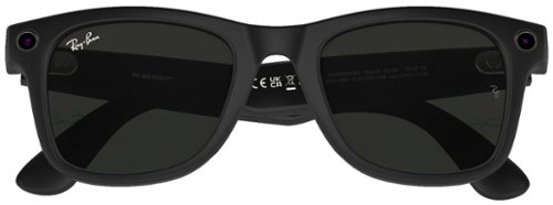 Ray-Ban Meta Wayfarer (Gen 1) Large Smart Glasses with Meta AI, Audio, Photo, Video Compatibility - Clear to Green Transitions Lenses - Matte Black BUY IN UK