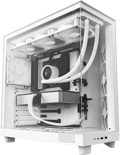 NZXT - H6 Flow ATX Mid-Tower Case with Dual Chamber - White