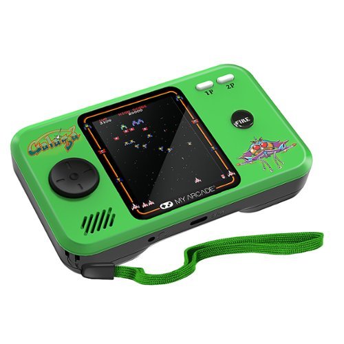 My Arcade Galaga Pocket Player Pro - Green & Black WORLDWIDE DELIVERY