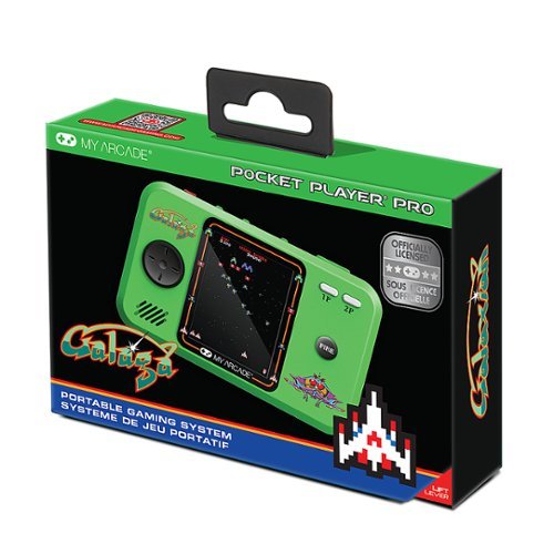 My Arcade Galaga Pocket Player Pro - Green & Black GLOBAL SHIPPING