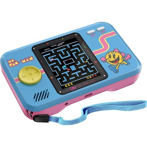 My Arcade Ms Pac-Man Pocket Player Pro - Pink & Blue WORLDWIDE DELIVERY