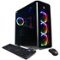 CyberPowerPC - Gamer Master Gaming Desktop - AMD Ryzen 7 7700 - 32GB Memory - AMD Radeon RX 7700 XT - 2TB SSD - Black-Angle_Standard