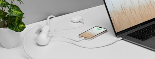 Insignia™ 6-in-1 70W Charging Station with 2 AC outlets, 3 USB-C and 1 USB ports for laptops, tablets, smartphones and more - White BUY IN EUROPE