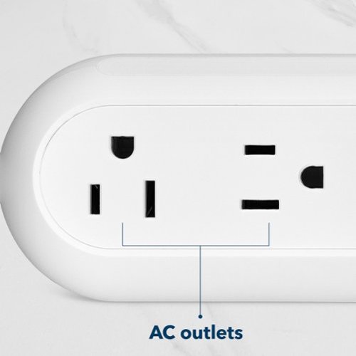 Insignia™ 6-in-1 70W Charging Station with 2 AC outlets, 3 USB-C and 1 USB ports for laptops, tablets, smartphones and more - White BUY IN CANADA