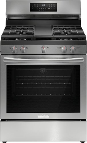 Frigidaire - Gallery 5.1 Cu. Ft. Freestanding Gas Total Convection Range with Self Cleaning - Stainless Steel