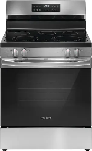 Front. Frigidaire - Frigidaire 5.3 Cu. Ft. Freestanding Electric Range with EvenTemp - Stainless Steel.