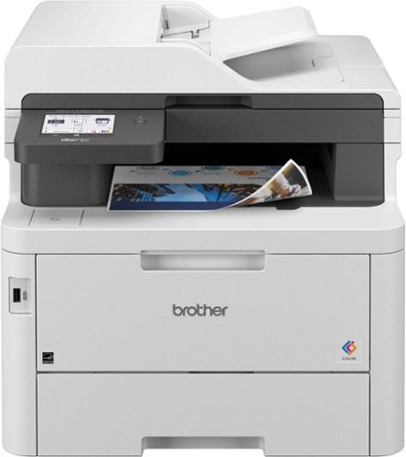  Brother - MFC-L3780CDW Wireless Digital Color All-in-One Printer with Laser Quality Output and Refresh Subscription Eligibility - White