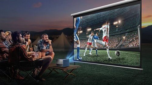 Hisense C1 Portable Laser Short Throw Mini Projector, Variable Screen Size  65~300, 4K UHD, 1600 Lumens, Dolby Vision & Atmos - Prussian blue BUY IN MIDDLE EAST