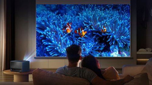 Hisense C1 Portable Laser Short Throw Mini Projector, Variable Screen Size  65~300, 4K UHD, 1600 Lumens, Dolby Vision & Atmos - Prussian blue BUY IN AUSTRALIA