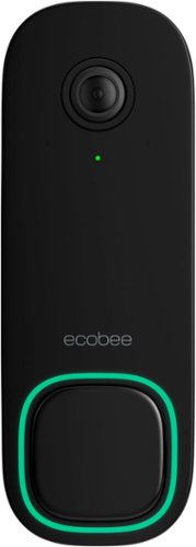 ecobee Smart Video Doorbell - Wired with Advanced Person and Package Detection - Black BUY IN SAUDI ARABIA