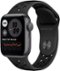 Apple Geek Squad Certified Refurbished Watch Nike SE (GPS) 40mm Aluminum Casewith Anthracite/Black Nike Sport Band - Space Gray - (2020)-Front_Standard