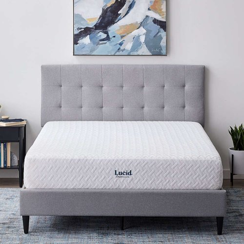 Lucid Comfort Collection - 10-inch Plush Memory Foam Mattress - Twin - White
