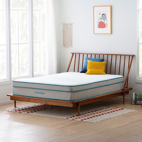 Linenspa Essentials - 12-inch Hybrid Mattress - King - White