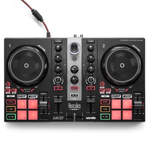 Photos - DJ Accessory Hercules  DJ Control Inpulse 200 MK2 DJ Mixer - Black AMS-DJC-INPULSE-200 