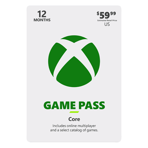 

Microsoft - Xbox Game Pass Core 12 Month Subscription