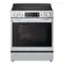 Front. LG - 6.3 Cu. Ft. Freestanding Electric Induction True Convection Range with EasyClean and Air Fry - PrintProof Stainless Steel.