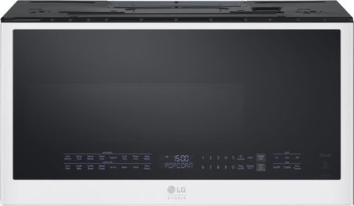 LG - STUDIO 1.7 Cu. Ft. Convection Over-the-Range Microwave with Sensor Cooking and Air Fry - Essence White