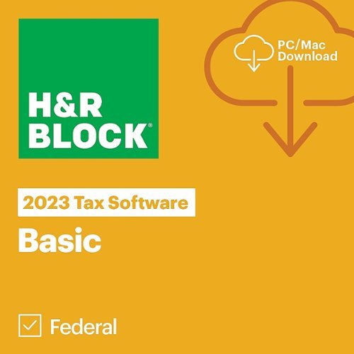 H&R Block Tax Software Basic 2023 - Windows, Mac OS [Digital]