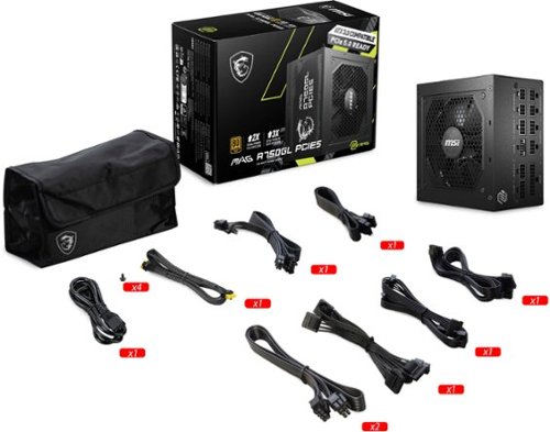 MSI A750GL PCIE 5 750W ATX 3.0 FULL MODULAR 80 PLUS GOLD GAMING POWER SUPPLY - BLACK WHERE TO BUY