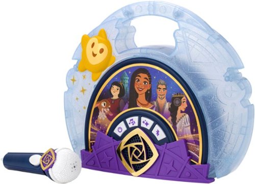 eKids Disney Wish Bluetooth Sing-Along Boombox - Purple WORLDWIDE DELIVERY