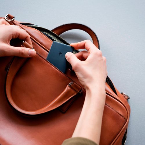 Pebblebee Card, Universal Rechargeable Item Tracker, works with Android Find My Device or Apple Find My - Black BUY ONLINE