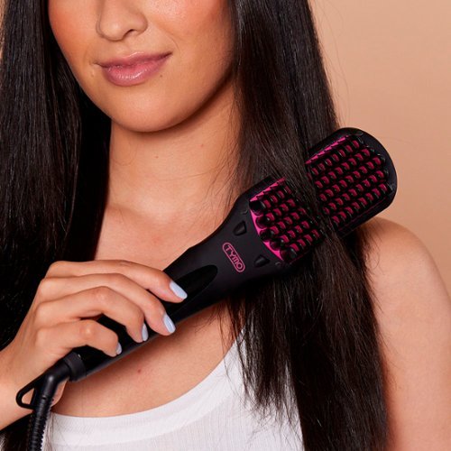 TYMO iONIC Hair Straightening Brush - Black WHERE TO BUY