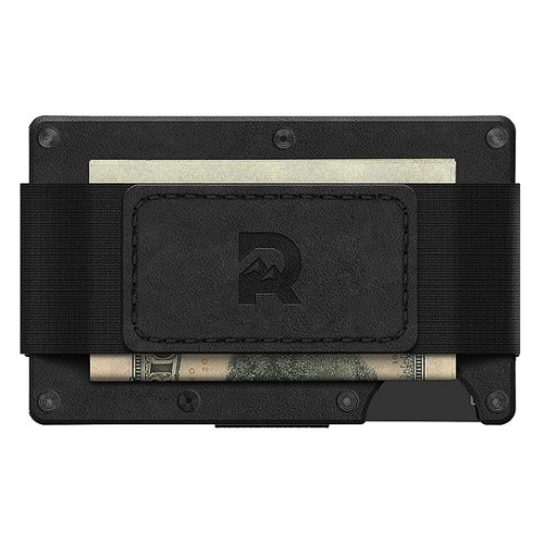 The Ridge Wallet Leather Cash Strap Midnight Leather