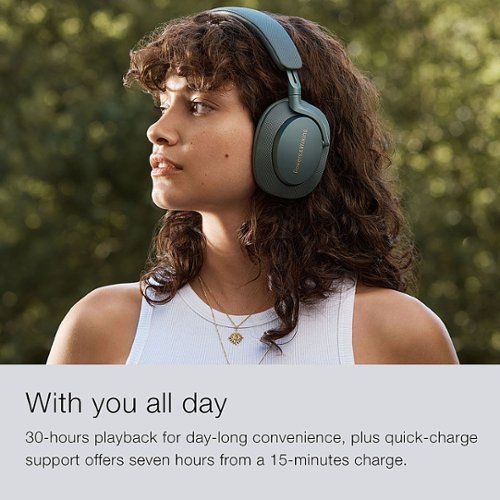 Bowers & Wilkins Px7 S2e Wireless Noise Cancelling Over-the-Ear Headphones - Forest Green GLOBAL SHIPPING