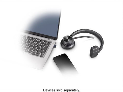 Poly Voyager 4310 Wireless Noise Cancelling Single Ear Headset with mic - Black GLOBAL SHIPPING