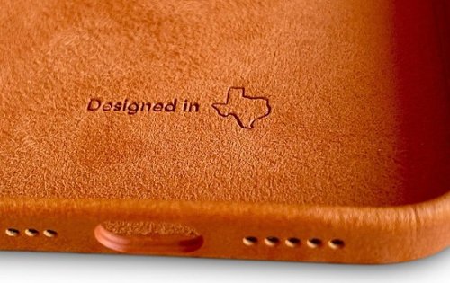 Bluebonnet iPhone 15 Pro Max Wallet Case Folio, Calfskin Leather, Magsafe Compatible, Wireless Charging, Designed for Organization - Saddle Tan GLOBAL SHIPPING
