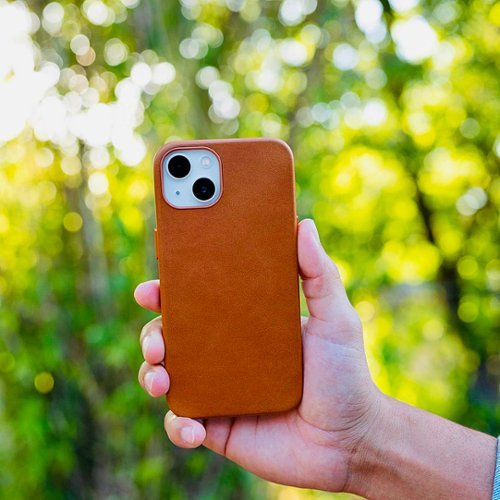 Bluebonnet iPhone 16/15/14/13 Case Folio, Calfskin Leather, Magsafe Compatible, Wireless Charging, Designed for Organization - Saddle Tan WORLDWIDE DELIVERY