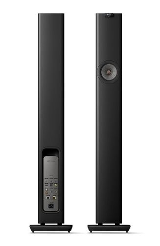 KEF - LS60 Wireless Floorstanding Speakers (Pair) - Black