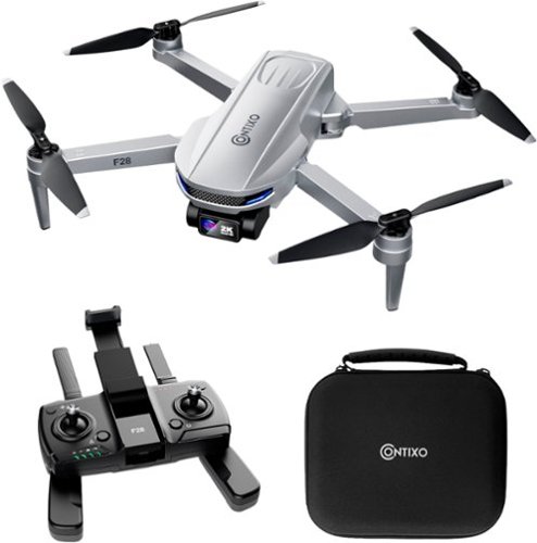 Contixo F28 Foldable GPS Drone - 2K FHD Camera with GPS Control and Selfie Mode - Follow Me, Way Point, & Orbit Mode -With Carrying Case