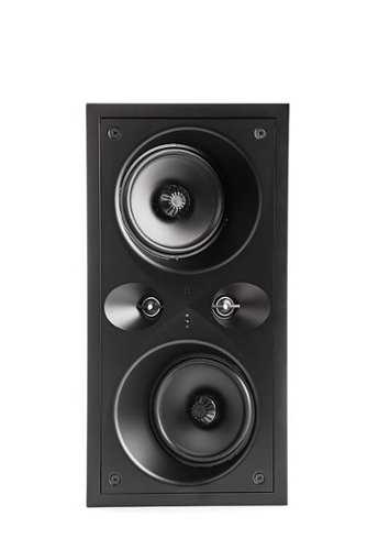 Definitive Technology - Dymension CI MAX Series Dual 5.25” In-Wall Bipolar Surround Speaker (Each) - Black