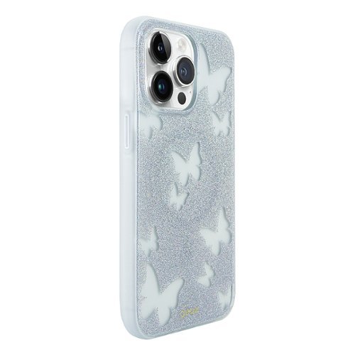 Sonix Magsafe case for Apple iPhone 15 Pro Max - Glitter Mariposa Silver GLOBAL SHIPPING
