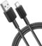 Anker - 322 USB-A to USB-C Cable - 6ft, Nylon - Black-Front_Standard