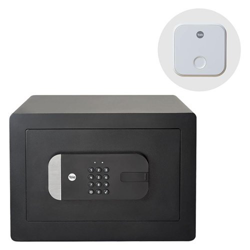 Yale - Smart Safe with Wi-Fi Keypad Smart Lock - Black