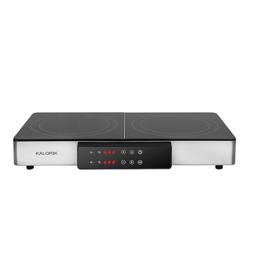 Kalorik MAXX 2-in-1 Electric Griddle & Double Cooktop, in Stainless Steel (GR 52470 SS)