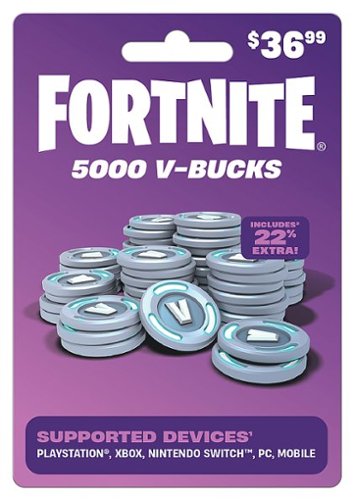 Fortnite 5,000 V-Bucks Gift Card [Physical Card]